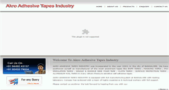 Desktop Screenshot of akroadhesive.com