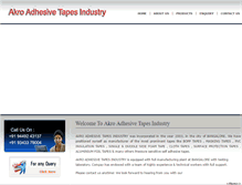 Tablet Screenshot of akroadhesive.com